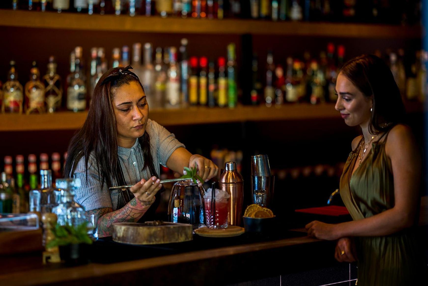 Octant Ponta Delgada Hotel Exterior photo A bartender at work